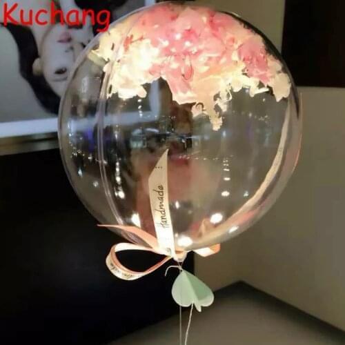 50pcs 10/18/24/36 inch Bubble No wrinkles Clear PVC Balloons Transparent globos Birthday Wedding Party Events Decor Supplies