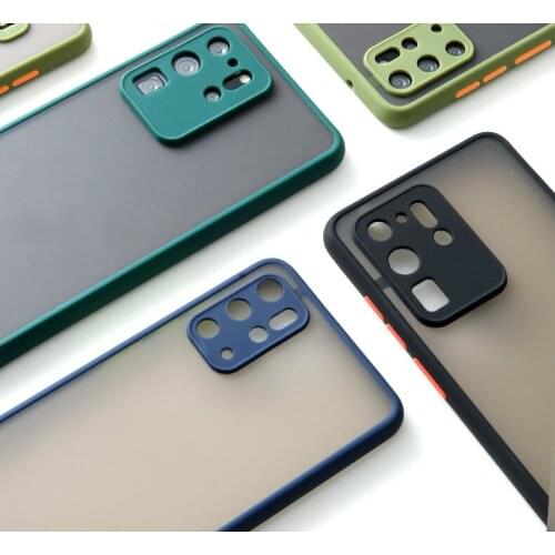 Translucent Matte Bumper Phone Case For Samsung Galaxy A12 A22 A42 A01 A11 A21S A31 A51 A41 A71 A10S A20S A30S A50 A70 Cover