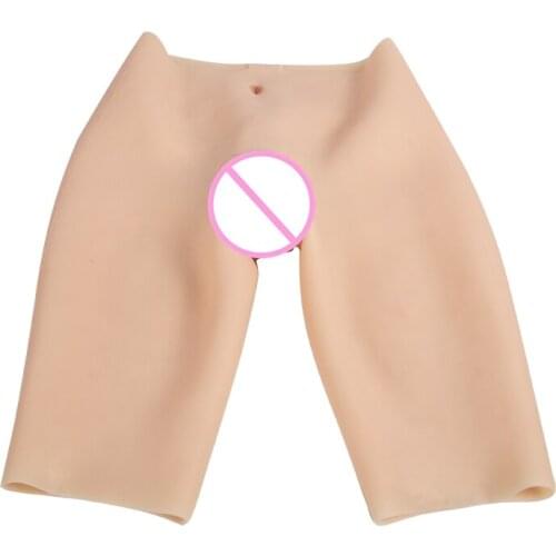 Fifth Silicone Realistic Vagina Panties Shemale Crossdresser Pussy Pants Transgender Artificial Sex Fake Underwear Enhancer Hip