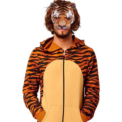 Tiger Face Mask Cosplay Costumes Halloween Party Performance Costume Props Comfortable EVA Mask Gift For Adult Kids King Role