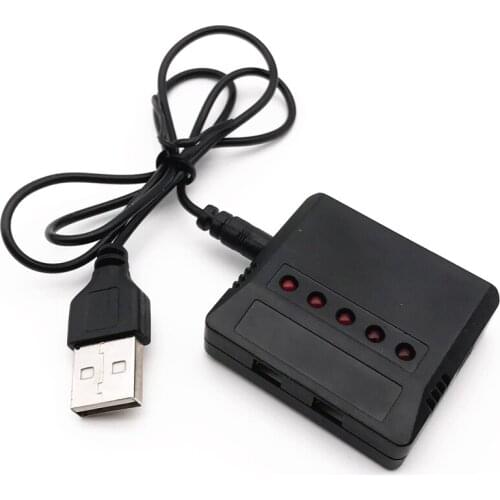 5 in 1 3.7V Lipo Battery Charger USB for Syma X5C X5SW X5HW X5UW X21W RC Drone Battery Charger Box Spare Part Accessory