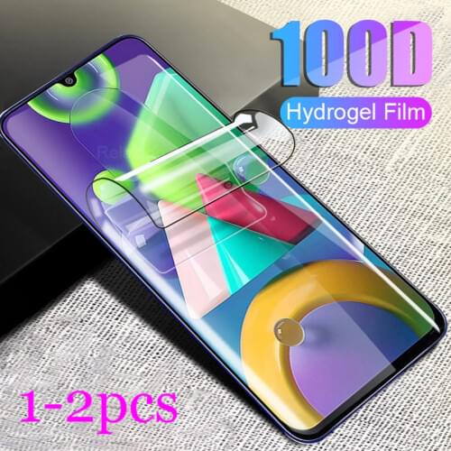 1-2Pcs 100D Hydrogel Film For Samsung Galaxy m21 Protector Film For Samsung sumsung galax m 21 Protector Hydrogel Film sm-m215f