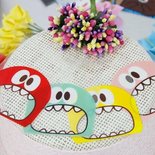 100Pcs Cute Plastic Bag Cartoon Series Wedding Birthday Biscuit Candy Gift Packaging Bag OPP Self-adhesive Party Supplies