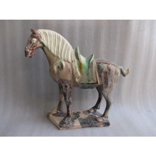 19.8 cm * / Tang sancai ceramics collection horses in ancient China/1