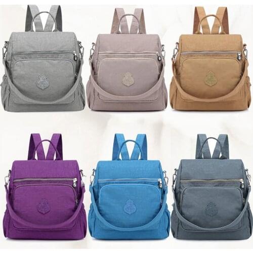 2021 Summer Women Nylon Shoulder Bag Waterproof Elegant Daily Shopping Backpacks For School Women Shoulder Top-handle Bags#G30