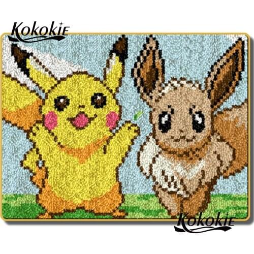 3d cartoon carpet printing vloerklee tapijt foamiran for needlework accessories knooppakket crochet tapis latch hook diy rug mat