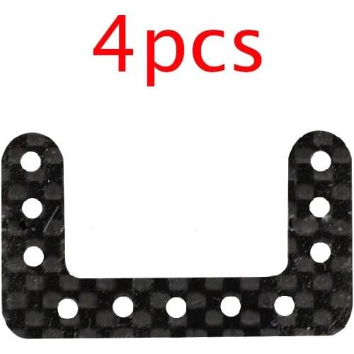 4 Pcs 1.5mm MS Chassis Carbon Fiber Front Brake 15399 Long Version For Tamiya Mini 4WD Car Model