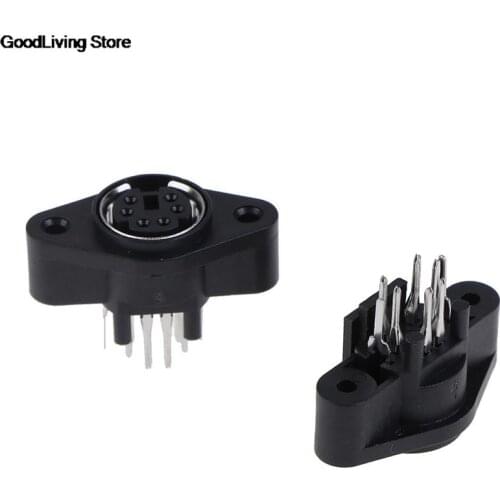5PCS MDC/S Terminal Socket DIN Jack Connector Mini PS2 6Pin 6P Socket