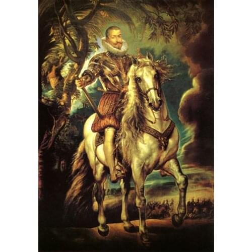 Free shipping classical general horses portrait figure oil painting canvas prints printed on canvas wall art decoration picture