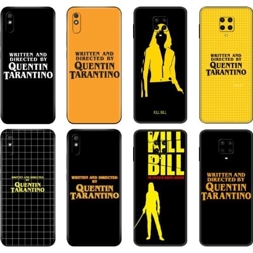 Black tpu Case For Xiaomi Redmi 7A 8 8A 9 9A 9C Case Redmi Note 8T 8Pro T Note9 9S 9 Pro Case Written Directed Quentin Tarantino