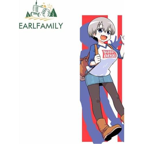 EARLFAMILY 15cm x 5.4cm Anime Slap Sticker LETS HANG OUT! Cartoon Anime Decal Racing Helmet Motorcycle Car Stickers