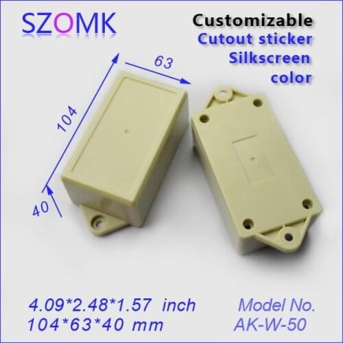 Szomk electronics outlet enclosure (4 pcs) 104*63*40mm plastic box enclosure electronics switch box diy plastic housing