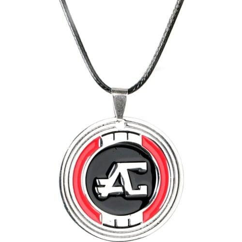 Game Theme Apex Legends Pendant Necklace Engraved Logo Enamel Metal Pendant Key chains Fashion Jewelry Gift For Women And Men