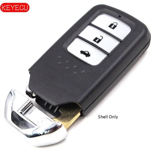 Keyecu Replacement Smart Remote Key Shell Case Fob 3 Button for Honda Civic Accord 2013-2016