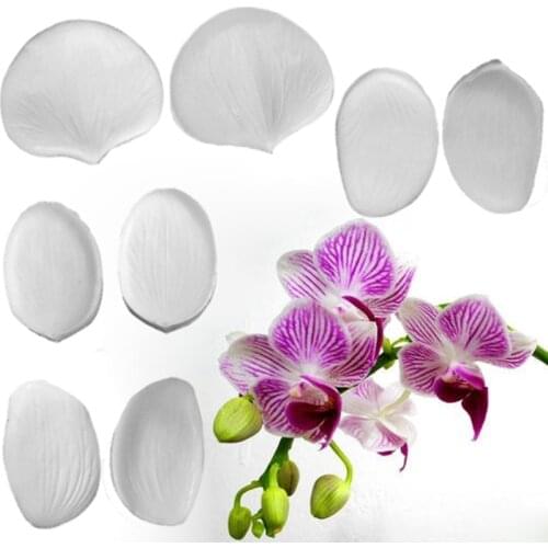 Phalaenopsis petals Mold Fondant Cakes Decorating Tools Silicone Molds Sugarcraft Chocolate Baking Tools For Cakes Gumpaste Form