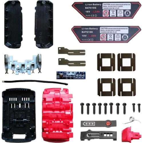 BAT618 Li-ion Battery Plastic Case Charging Protection Circuit Board PCB Shell Box Housing For Bosch 18V BAT610 BAT609G BAT618