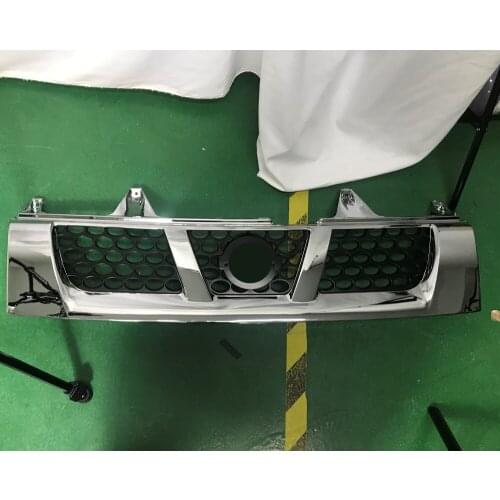 Modified For NAVARA Racing grill For NAVARA D40 2005 2006 2007 2008 2009 2010 2011 2012 Front Bumper Grilles Grills Mesh Cover