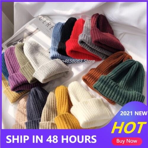 Fashion Women 's Knit Hat High Elastic Winter Hat Colorful Skullies Beanies Female Winter Beanie Hat Warm Cotton Hats gorras