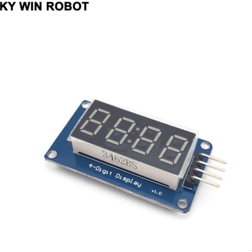 TM1637 LED Display Module 7 Segment 4 Bits 0.36Inch Clock RED Anode Digital Tube Serial Driver Board Pack for arduino Diy Kit