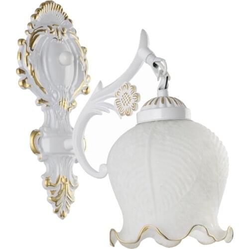 Golden generation minimalist hotel bedside corridor glass wall lamp LED aisle single head European wall lamp