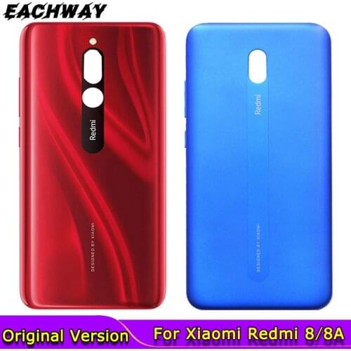New For Xiaomi Redmi 8 8A Battery Cover Back Glass Panel Rear Housing Case For Redmi 8 8A Back battery Cover Door