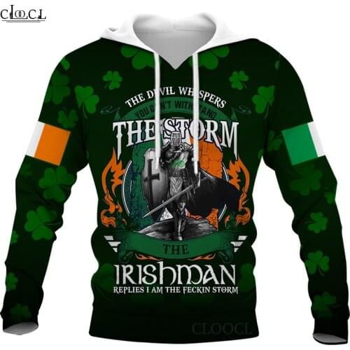 CLOOCL Newest Irish St.Patrick Day 3D Printed Men Hoodie Harajuku Pullover Sweatshirt Unisex Casual Tracksuits Drop Shipping