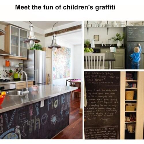 Removable PVC Waterproof Blackboard Sticker Child Learning Graffiti Writing Board Paster Smooth Office Classroom Teaching Tools