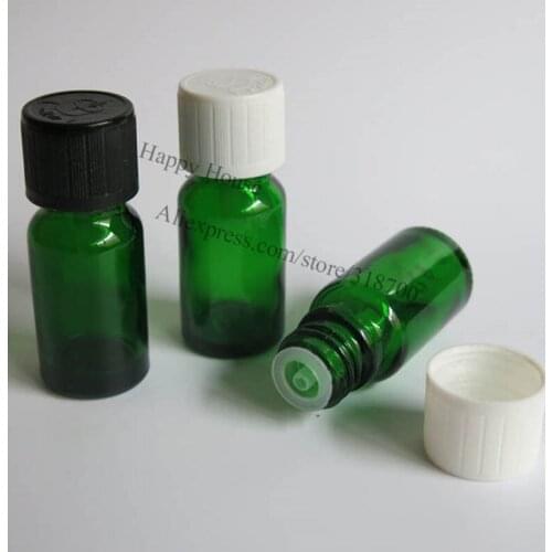 360 x 10ml Green Glass Essential Oil Bottle With Child Proof Cap,10cc Empty Glass Essential Oil Container