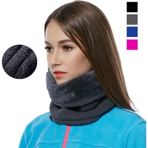 Unisex Winter Warm Outdoor Multifunctional Scarf Thermal Warm Fleece Snood Scarf Neck Warmer Beanie Ski Balaclava Hat