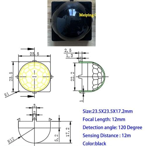 1pcs PIR Optical Fresnel lens for Human Body Pyroelectric infrared Sensing Sensor