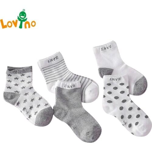 5Pairs/lot Infant Baby Socks Summer Mesh Thin Baby Socks for Girls Cotton Newborn Boy Toddler Socks Baby Clothes Accessories