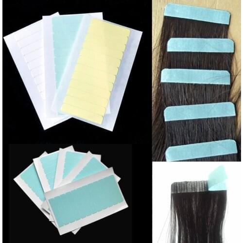 5sheets 60pcs Hair Extension Tape Adhesive Bonding Double Sided Strong Waterproof Tape For Hair Extension/Lace/Toupee