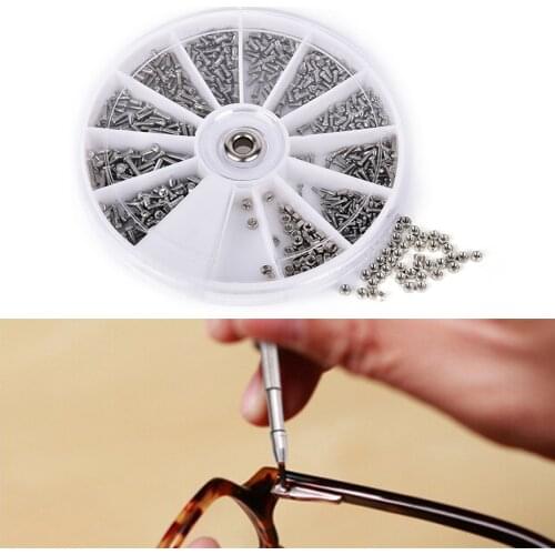 600pcs/box 12 Kinds of Stainless Steel Small Screws Nuts Assortment Kit Repair Part Tools For Watch Eye Glasses Clock