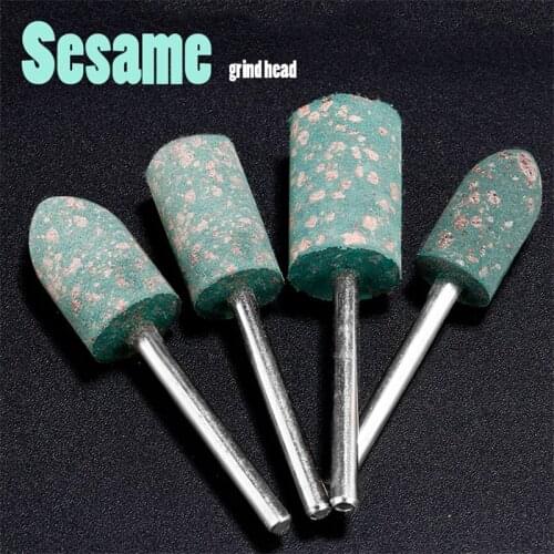 7 pieces Sesame Emery Cutter Grindstone Grinding Head Grinding Apparatus for Jade Steel Metal Machine Polish Rust Cleaning