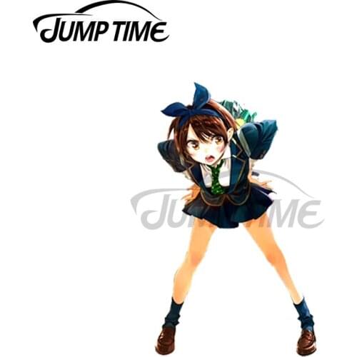 Jump Time 13 x 6.3cm Renta Girl Friend Ruka Chan Car Stickers and Decals Anime Fashion Occlusion Scratch Waterproof Vinyl Decor