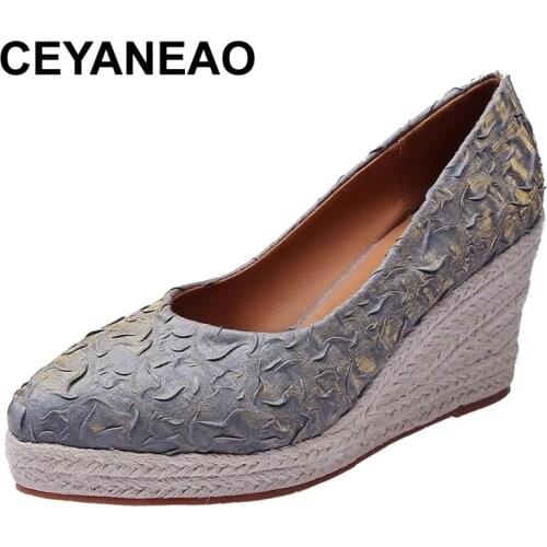 CEYANEAO Pointed Toe Womens Shoes Platform Female Footwear Shallow Mouth Casual Sneaker Modis Autumn Clogs New Summer Dress