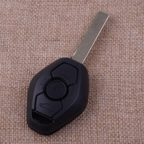CITALL Car 3 Button Diamond Shape Remote Key Case Shell Cover Fob With Blank Blade Fit For BMW E46 3 5 7 Z3 Accessories