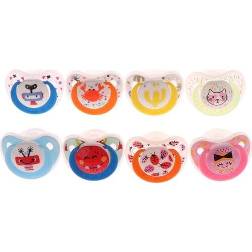 Baby Pacifier with Antidust Lid Safe Newborn Baby Pacifier Nipple Soother Silicone Dummy Baby Pacifiers Teether