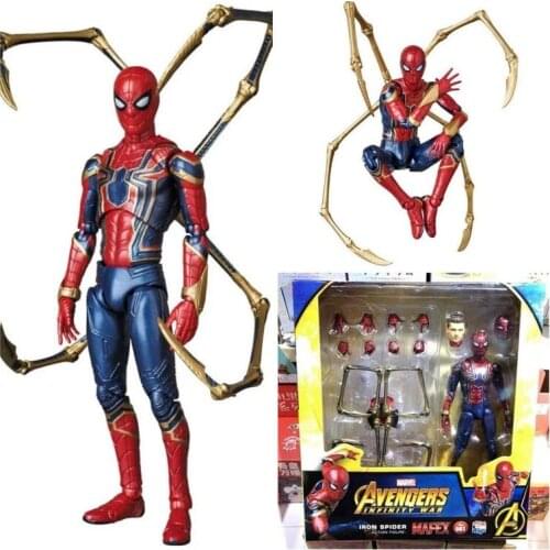 Hasbro Iron Spider-Man Avengers Marvel Spider Man Super Hero Decoration Figurine Anime Action Figure Model Toys Collection MAF