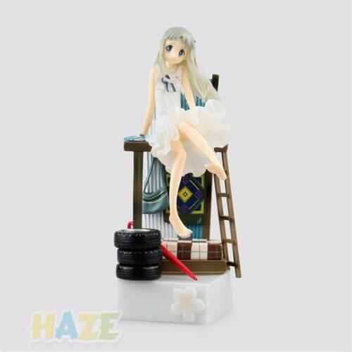 Anime Honma Meiko Menma PVC Figure Model Toy With Box 22cm