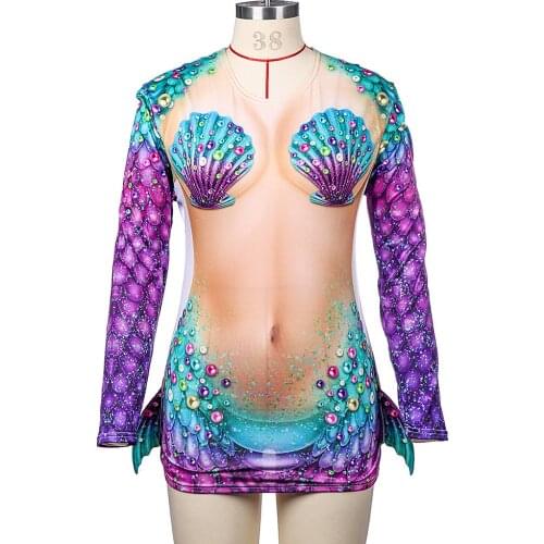 PTYGO Summer Women Mermaid Personality T-shirt New Planet Cartoon Print Female Short-sleeved Harajuku Casual Loose Girls T-shirt