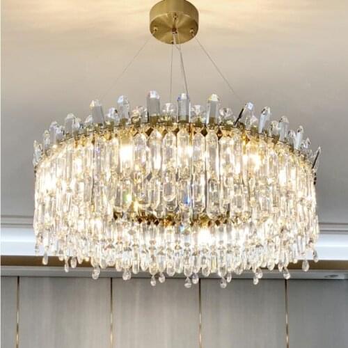 New design crystal chandelier for living room living room bedroom decorative lamp LED round crystal lighting
