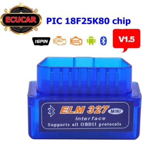 Best quality Mini ELM327 Bluetooth V1.5 Hardware with PIC18F25K80 chip