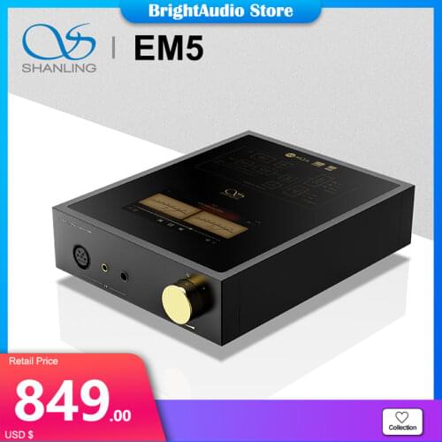 Shanling EM5 AK4493EQ chip Bluetooth Desktop Android Player Streaming DAC/AMP Audio Decoder Headphone Amplifier MQA PCM