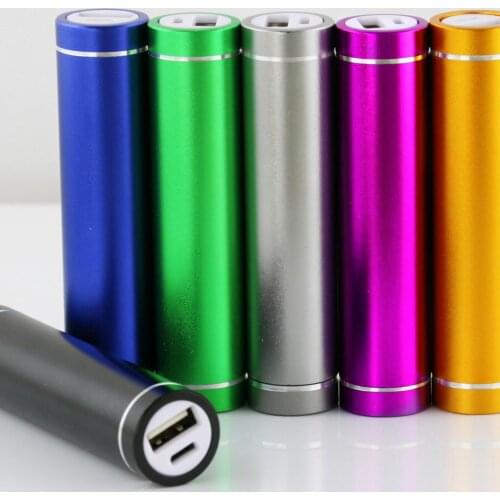 Multicolor Metal Power Bank DIY Kit Storage Case Box Free welding Suit 1X 18650 Battery 5V 1A USB External Charger smart phone
