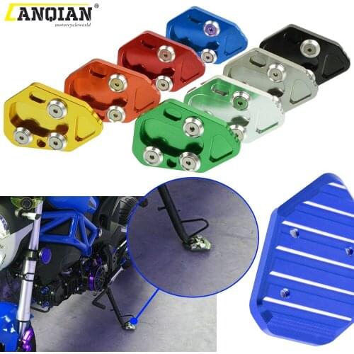 Motorcycle Accessories Kickstand Foot Side Stand Extension Pad Support Plates FOR BMW F800R 2009 2010 2011 2012 2013 2014 2015