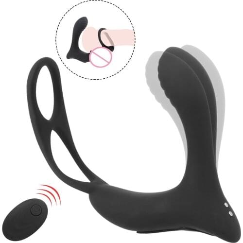 Male Prostate Massage Vibrator Delay Ejaculation Anal Plug Waterproof Sex Toy For Men Prostate Stimulator Butt Plug