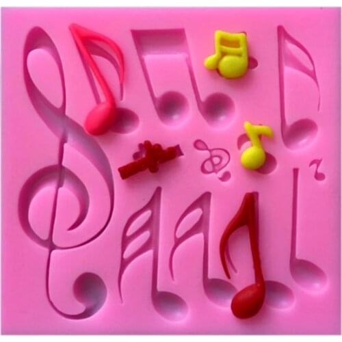 Musical Note Shape Fondant Cake Silicone Decorating Tools,100% Food-Grade Baking Silicone Molds