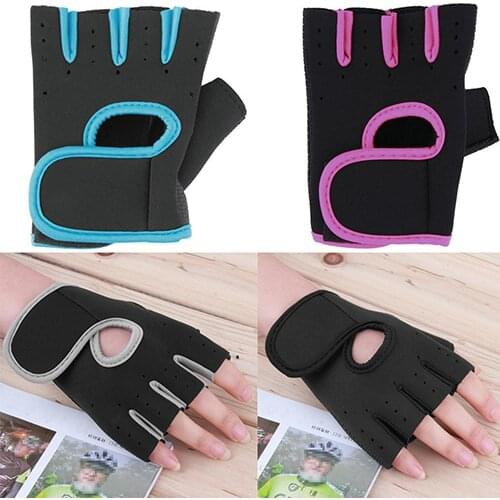 Cycling gloves half finger Non-Slip Yoga Exercise Fitness Cycling Gym Weightlifting Half Finger Gloves Exercise Training Glove