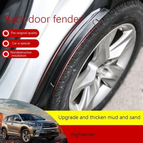 Car Rear Wheel Fender Lining Fender Rear Wheel Lining Anti-Sludge Baffle for Toyota Highlander 2015-2020